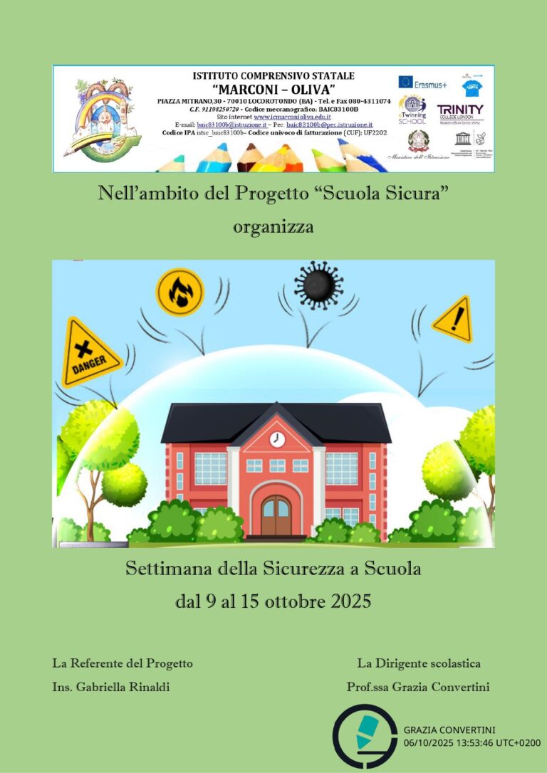 Settimana della Sicurezza e prove di evacuazione